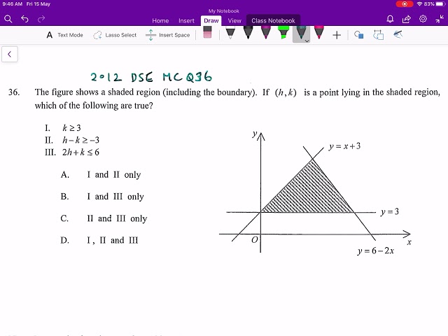 2012 Dse Maths P2 MC Q36(Linear programming) | Lau_Sir_Maths English Version