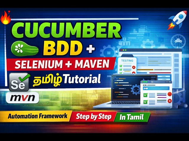 Cucumber BDD Framework |Selenium Maven Beginner to Advanced (Tamil) DAY 12: Integrate Excel Part 1