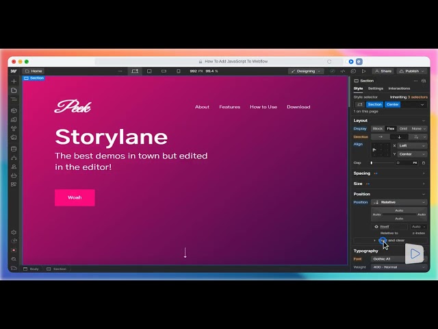 How to Add JavaScript to Webflow (Step-by-Step)