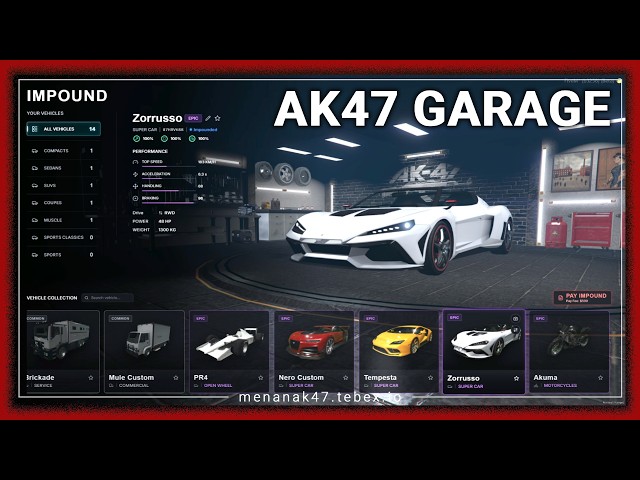 ADVANCED GARAGE V3.0 FIVEM | ESX/QB/QBX