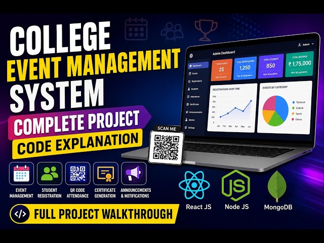 College Event Management System | Complete Project Code Explanation | React, Node.js & MongoDB