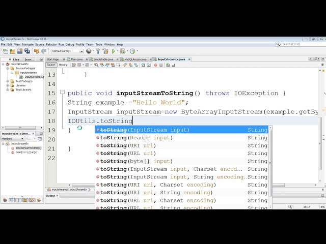 Convert Read InputStream To a String in JAVA