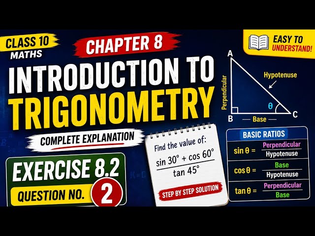 Introduction to Trigonometry | Ex 8.2 Q2 | Class 10 Maths | Easy Solution 🔥
