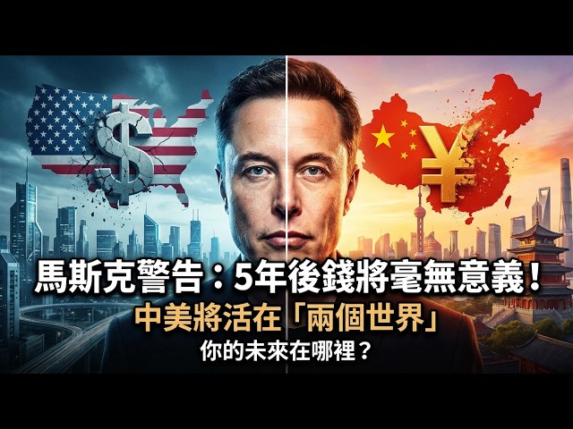 Musk warns: In 5 years, "money will be meaningless!" Americans and Chinese will live in "two worlds.