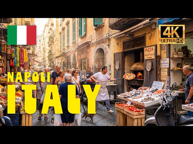 🇮🇹 Naples Street Market | Bustling Vendors & Colorful Displays Napoli Italy Fish Market
