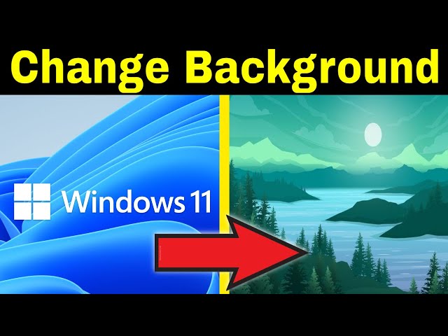 How To Change Desktop Background image in Windows 11 - Tutorial - Quick Tech Tips 2025