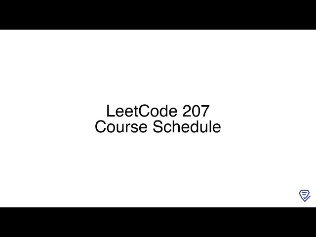 LeetCode 207: Course Schedule