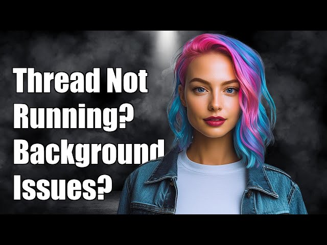 Why does my thread not run in background?