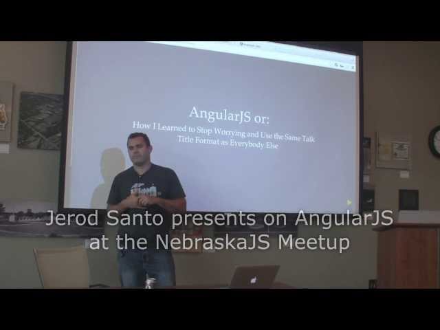 Jerod Santo presents on AngularJS