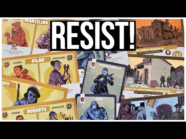 Resist! - Complete Scenario Game Session - | Salt & Pepper Games | Solitaire Card Wargame