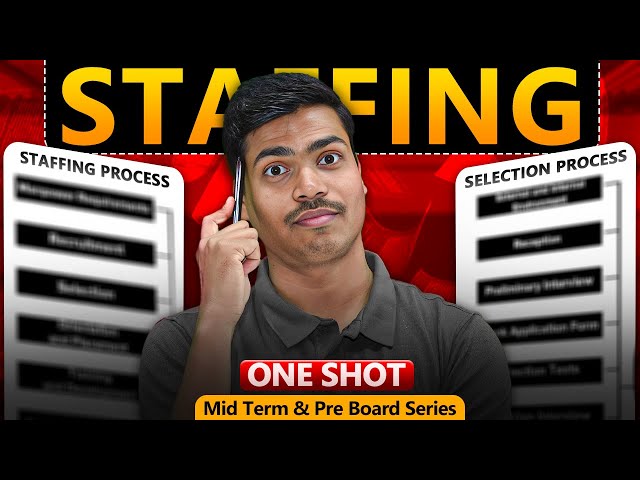 STAFFING ONE SHOT REVISION WITH ALL NCERT KEY WORDS | CLASS 12 BUSINESS STUDIES BOARD EXAM 2026