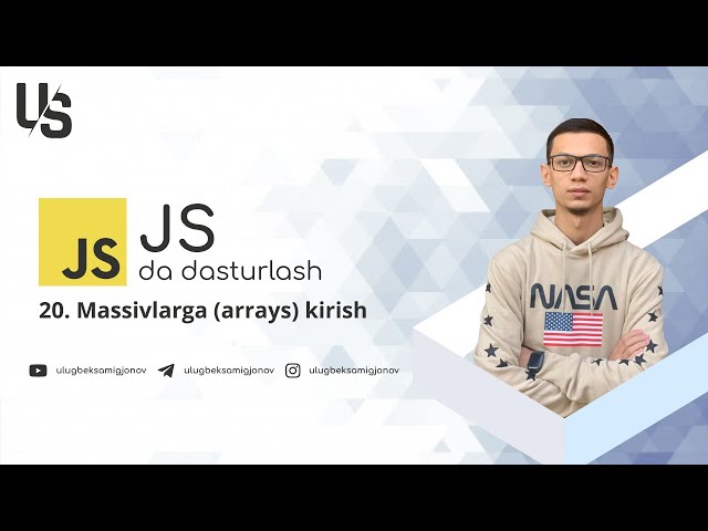 Javascript | 20. Massivlarga (arrays) kirish
