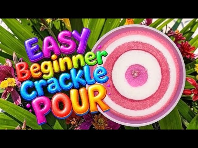 #506 Beginner No Fail Pink Crackle or Dragon Scale Tutorial in Epoxy Resin