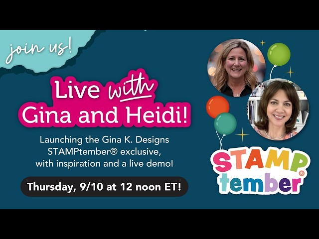 Get Ready! 👀 Gina K Designs STAMPtember® 2026 Exclusive Is Almost Here!