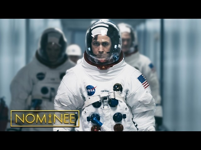 Ryan Gosling (Neil Armstrong) Lands on the Moon | First Man (2018) | Nominee