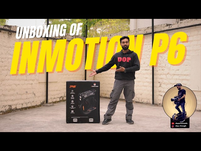 Desempaquetado del INMOTION P6 | El primero en India | El monociclo eléctrico más rápido del mund...