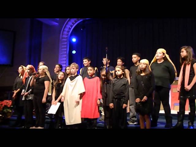 ABC Christmas Program 2014 - 6th grade song