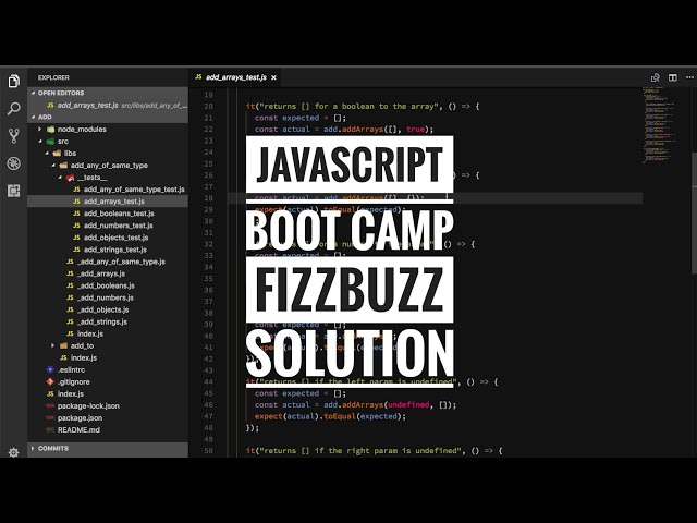 Javascript boot camp - FizzBuzz solution