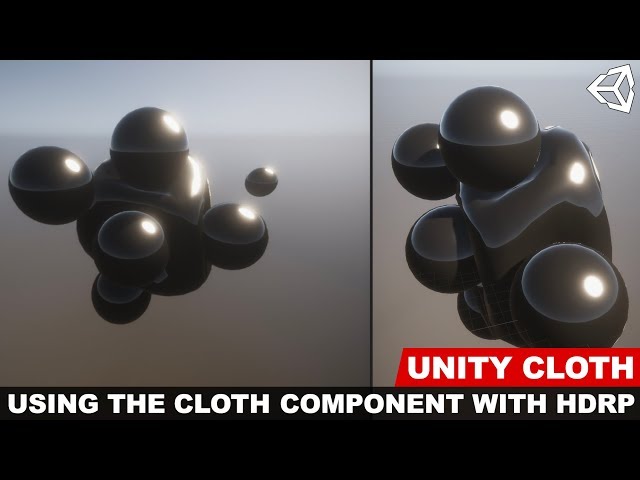Unity3d Cloth component introduction with the High Definition Rendering Pipeline
