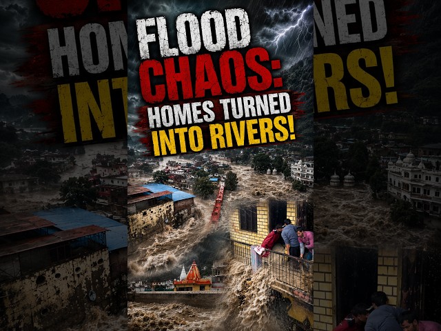 Flood Fury: waters Enter Homes as Heavy Rains Batter #uttarakhand  #flood #rescue