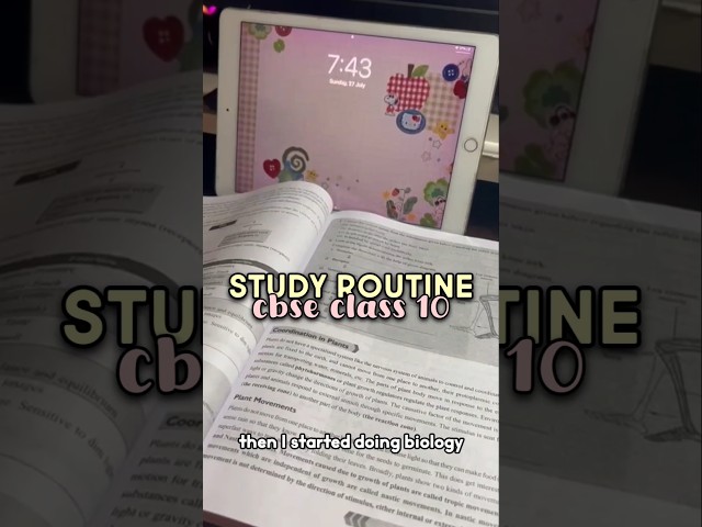 productive study routine *cbse class 10* #minivlog #motivation
