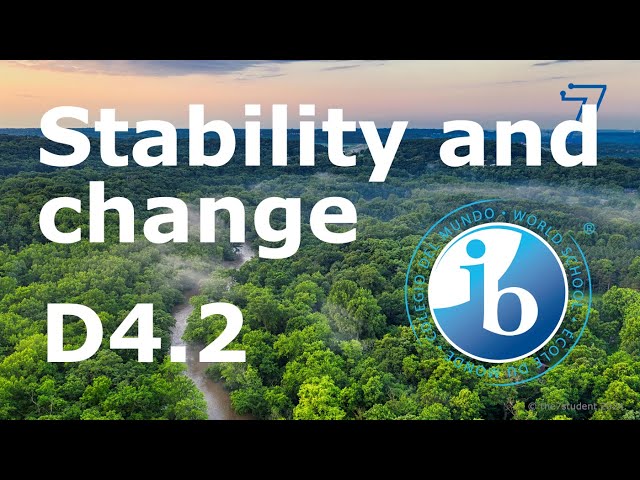 2025 IB Biology – D4.2 Stability and change