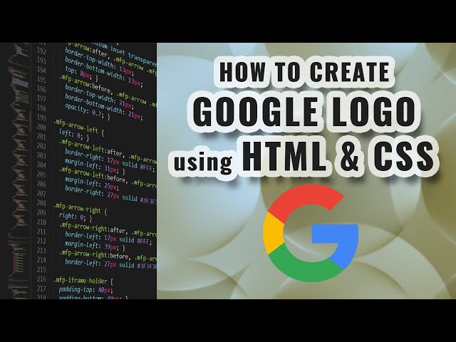 How To Create Google Logo Using HTML and CSS - TianDev