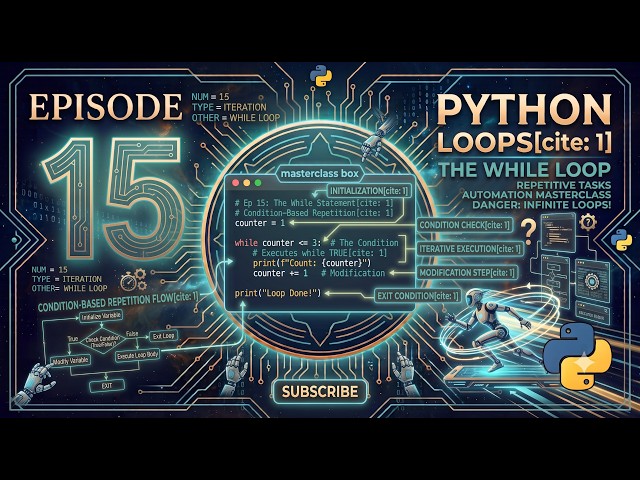 Python While Loops Explained (Don't Crash Your Code!) | Python for Beginners Ep 15
