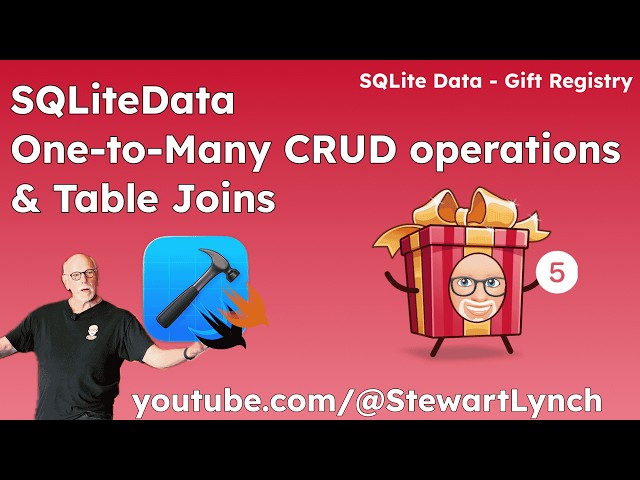 SQLiteData Part 5   One to Many CRUD Operations and Table Joins