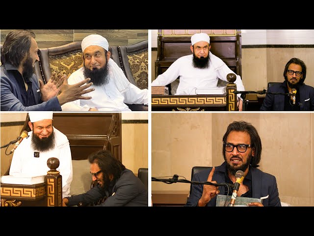 Sahil Adeem with Molana Tariq Jamil at Jamia Al Hasanain
