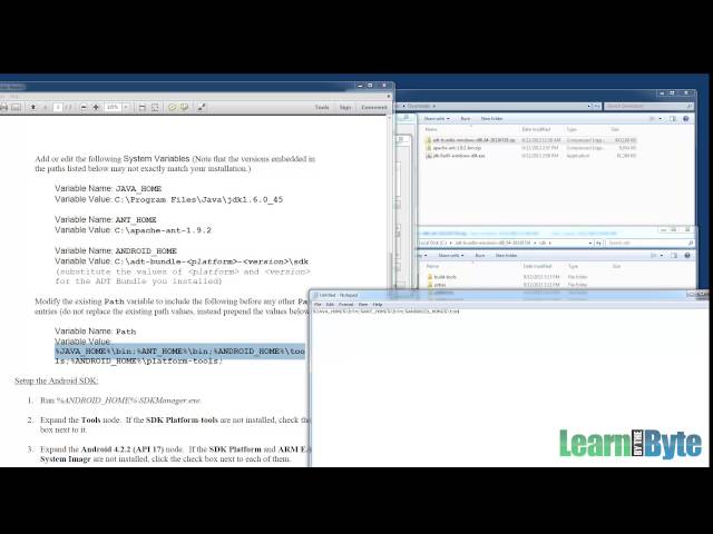 Android Training Course - Computer Setup 2