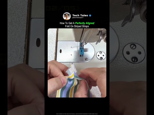 Perfectly Aligned Striped Strap Trick