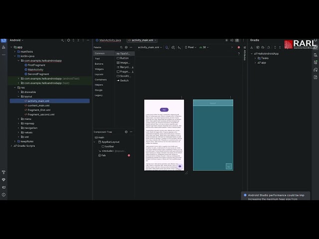Your First Android App! | Build a "Hello Android" App with Image & Button [XML + Java]