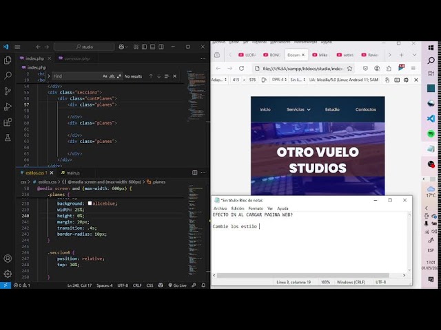 COMO HACER UN EFECTO DE ENTRADA EN UNA PAGINA WEB - AddEventListener o WIndow.Onload?