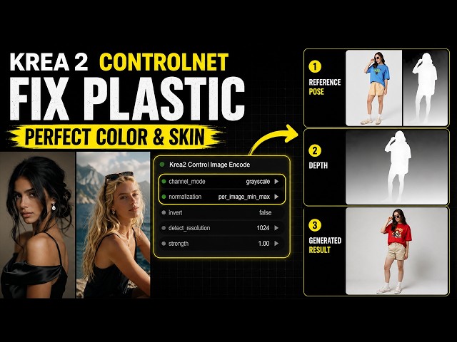 ComfyUI Krea 2 ControlNet: Fix Colours & Auto-Prompt (Free Workflow)