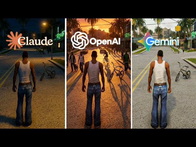 ChatGPT vs Gemini vs Claude Make GTA San Andreas From Scratch