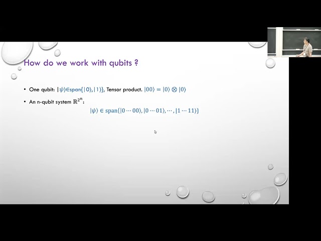 Basic elements of quantum computing, and their applications in solving PDE | Lecture 1