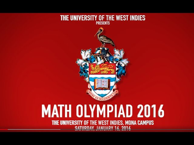 UWI Math Olympiad 2016   Round 1 corporate​