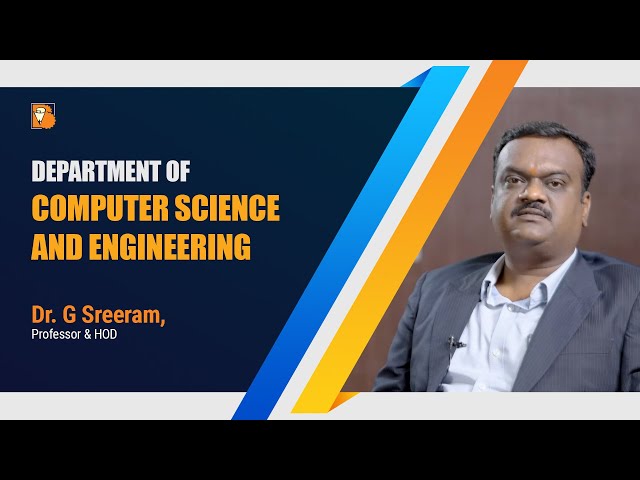 Dr. G Sreeram, Professor & Head, Department of Computer Science and Engineering, VBIT