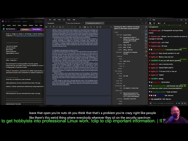 Updating the workshop talk for this weekend, and talking about Security Engineering Research.