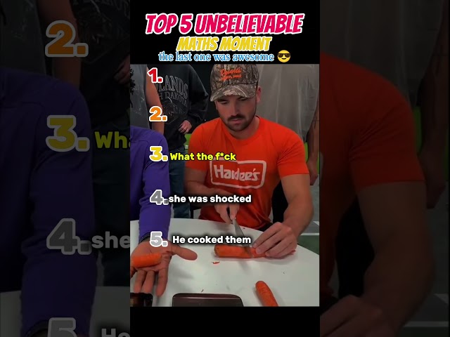 Ranking The Top 5 Unbelievable Maths Moments 🧠🤯