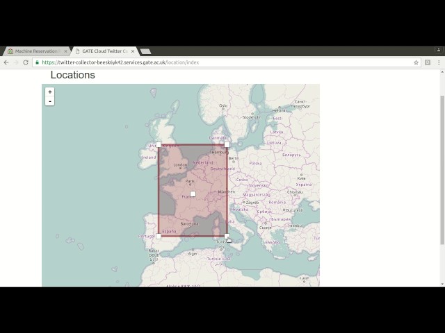 GATE Cloud: collecting tweets by geolocation