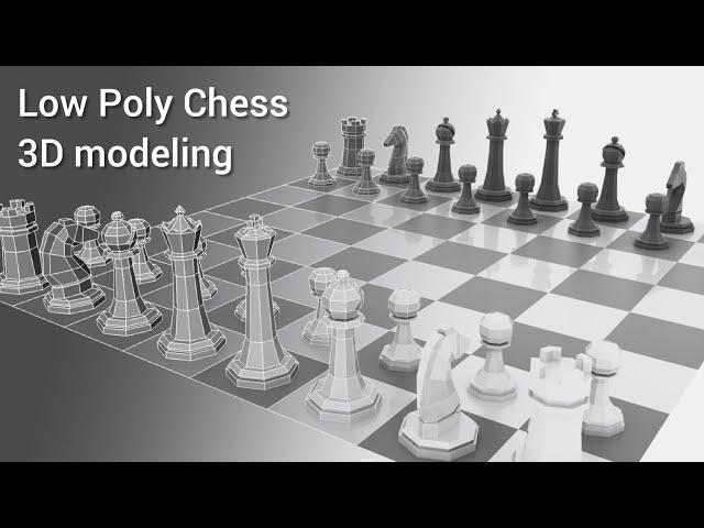 Low Poly Chess 3D Modeling (Autodesk Maya Tutorial)