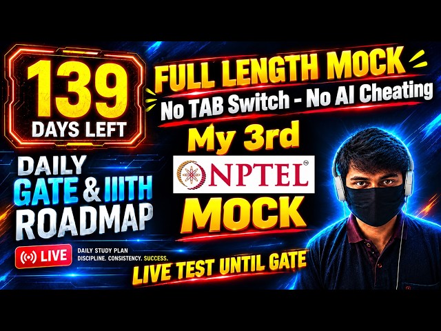 7 AM to 11 PM Live Grind Session 1 | 139 Days to Top 7 IITs & IIITH PGEE