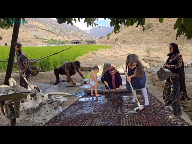 New nomadic life: Building a Taybeh farm to create a pleasant space.