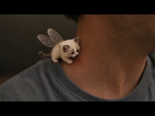 Just a tiny meow-squito causing trouble.