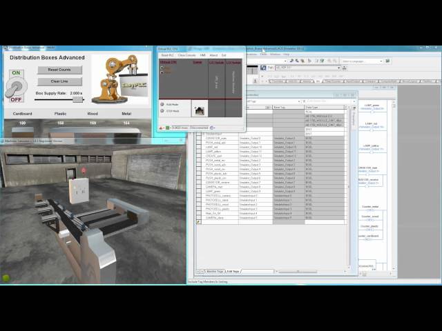 Connect RSLogix Emulate 5000 to EasyPLC's Machines Simulator using an OPC driver