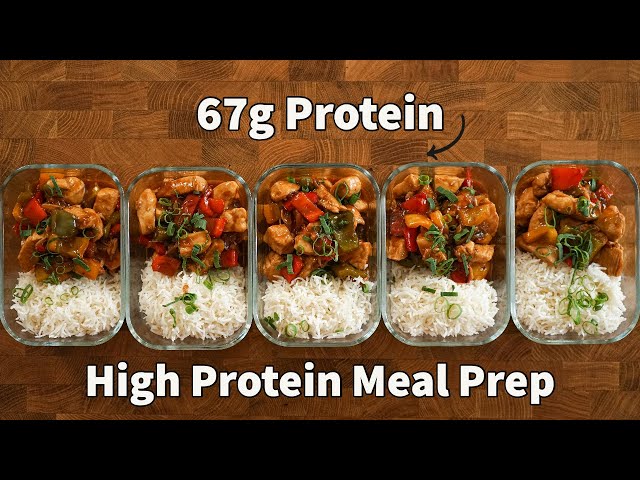 Meal Prep For The Week In Under An Hour | Sweet and Sour Chicken