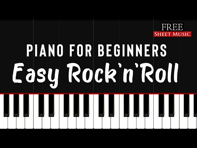 Easy Rock 'n' Roll | Piano Tutorial for Beginners + FREE SHEET MUSIC