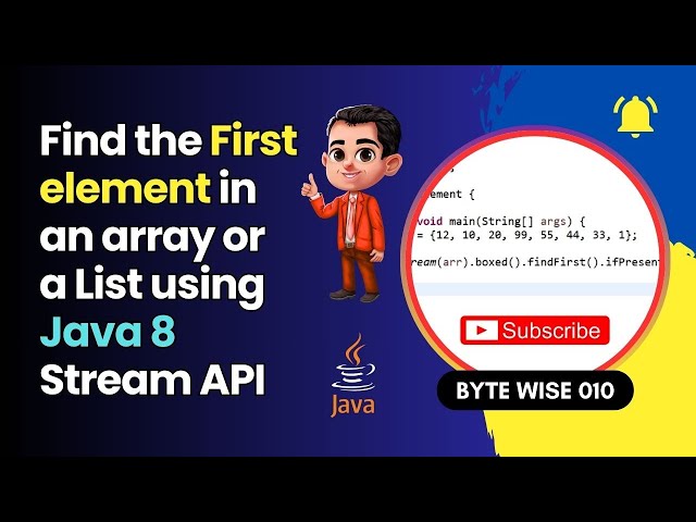 Java 8: How to Find the First Element in an Array (The Easiest Way)
